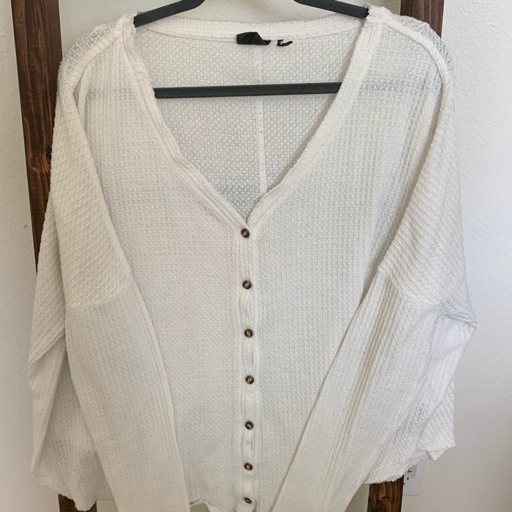 Out From Under Jojo Oversized Thermal Button-Front